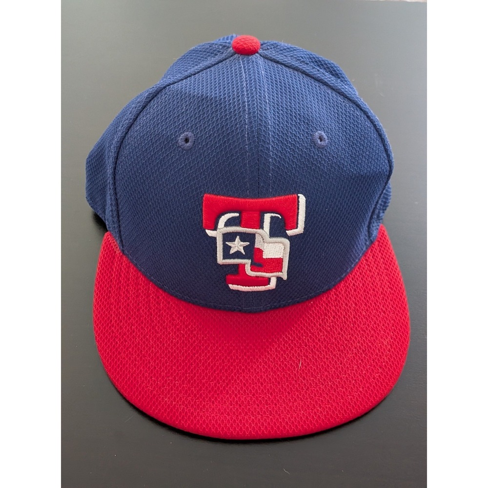New Era 59Fifty Texas Rangers‎ Fitted Hat Size 7 MLB Texas Flag Logo
